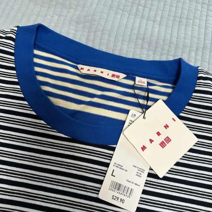 [SOLD OUT] 마르니 스트라이프 반팔 티셔츠
