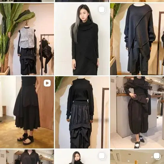 [BUNJANG] The Virrs Black Long Skirt / 강남가로수길 디자이너 브랜드 더 버즈 블랙 롱 스커트 프리