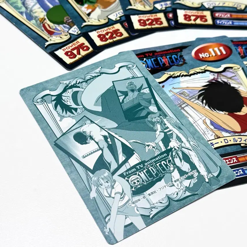 [SOLD OUT] 7장 세트) 원피스 고전 카드 루피 조로 일본 공식 포카 홀로그램 레어