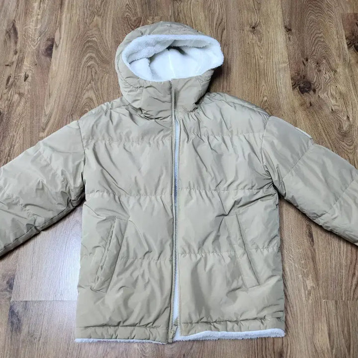 [BUNJANG] K2 Reversible Fleece Padding Jumper Beige / 택포 K2 뽀글이 안감 패딩 점퍼 베이지