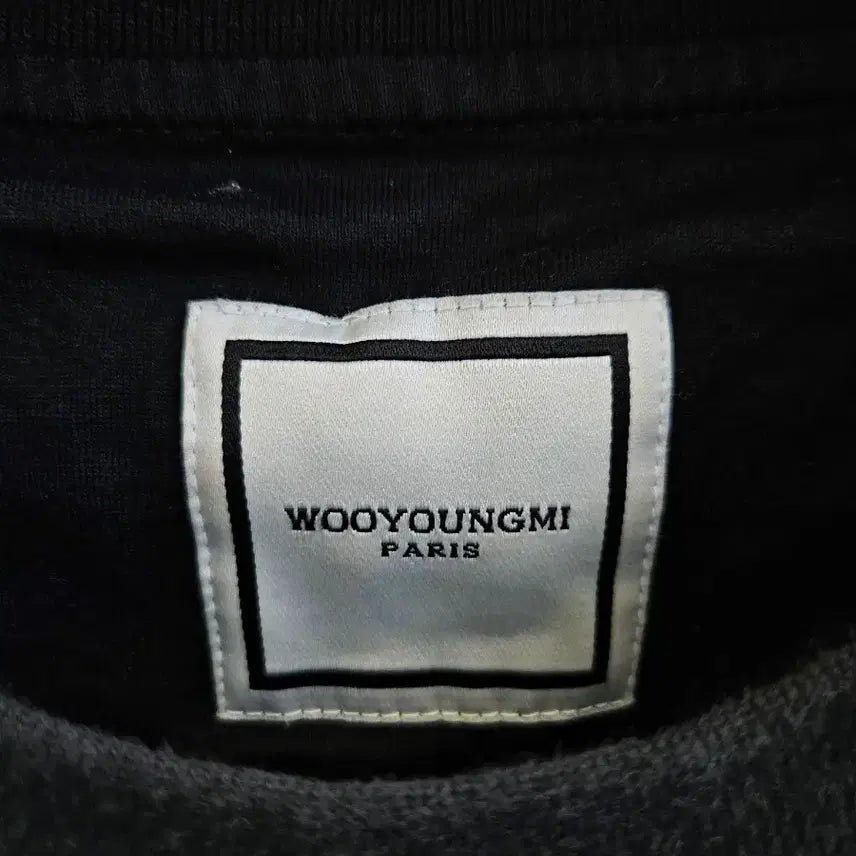 [BUNJANG] Wooyoungmi Back Logo Printed T-shirt (Black) / [정품/새상품급] 우영미 백로고 프린팅 반팔티셔츠 46 공용 검정 블랙