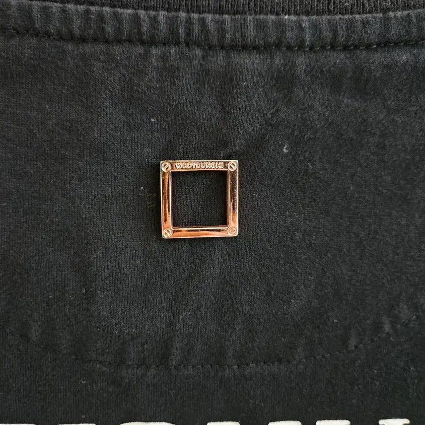 [BUNJANG] Wooyoungmi Back Logo Printed T-shirt (Black) / [정품/새상품급] 우영미 백로고 프린팅 반팔티셔츠 46 공용 검정 블랙