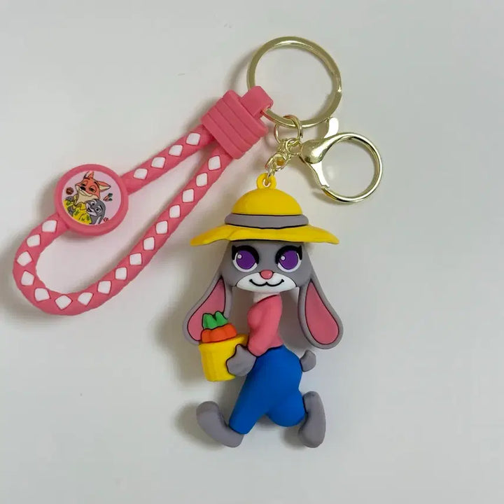 [BUNJANG] Zootopia Judy Hopps Figure Keyring / (새상품)주토피아 주디 홉스 피규어 키링 가방고리 차키 열쇠고리