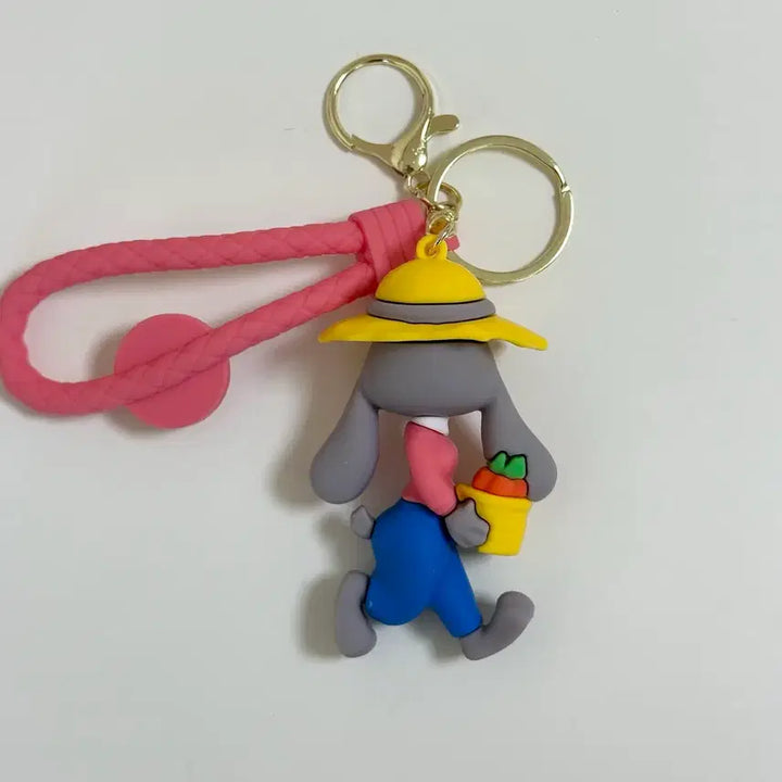 [BUNJANG] Zootopia Judy Hopps Figure Keyring / (새상품)주토피아 주디 홉스 피규어 키링 가방고리 차키 열쇠고리