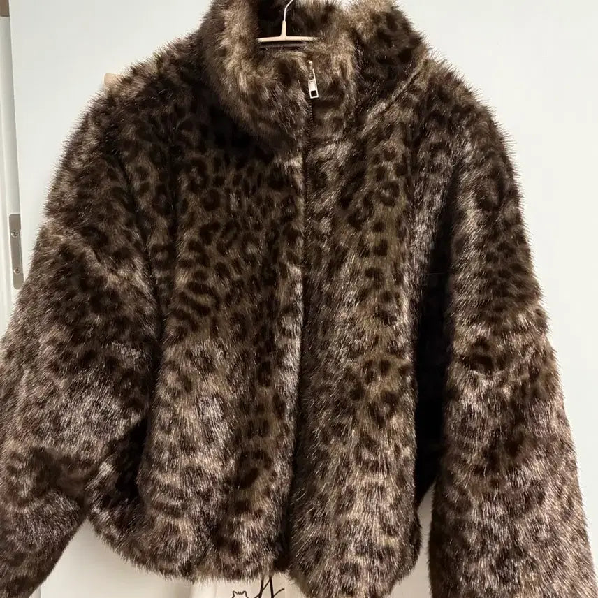 [BUNJANG] Leopard Fur Jacket / 레오파드 퍼 자켓(상태 A급)
