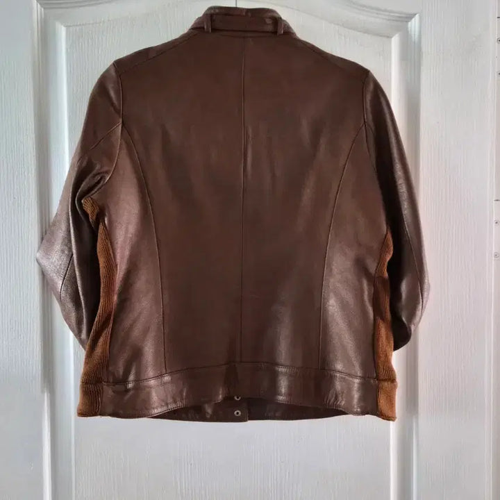 [BUNJANG] Brown Leather Jacket / 브라운 가죽 점퍼