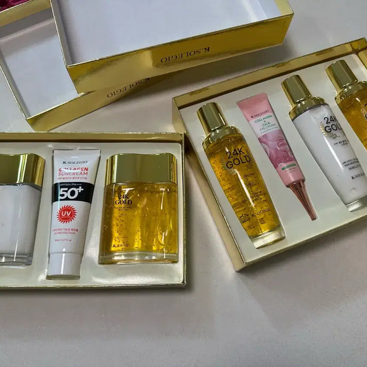 [BUNJANG] K.SOLEGIO 24K Gold Skincare Set / K.SOLEGIO 24K 골드 스킨케어 세트 새상품