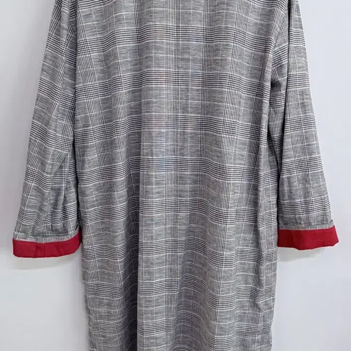 [BUNJANG] Check Coat Size 44 (fits size 66) / 베네통 체크 코트 44(66사이즈)