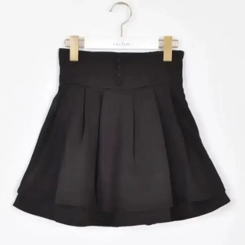 [BUNJANG] Eblin Double Flare Skirt Black / 교판) 에블린 더블 플레어 스커트 블랙 지뢰계양지뢰양산형