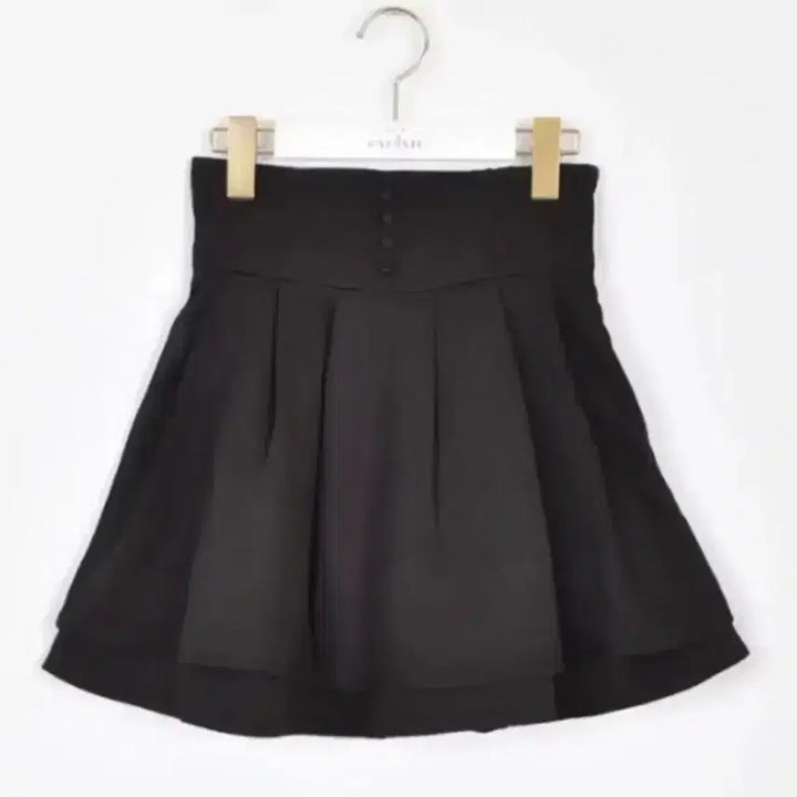 [BUNJANG] Eblin Double Flare Skirt Black / 교판) 에블린 더블 플레어 스커트 블랙 지뢰계양지뢰양산형