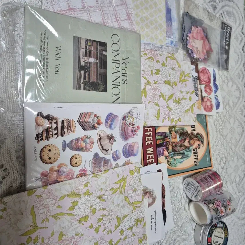 [BUNJANG] Vintage Scrapbooking Bundle Set / 택포)감성 빈티지 다꾸 일괄처분