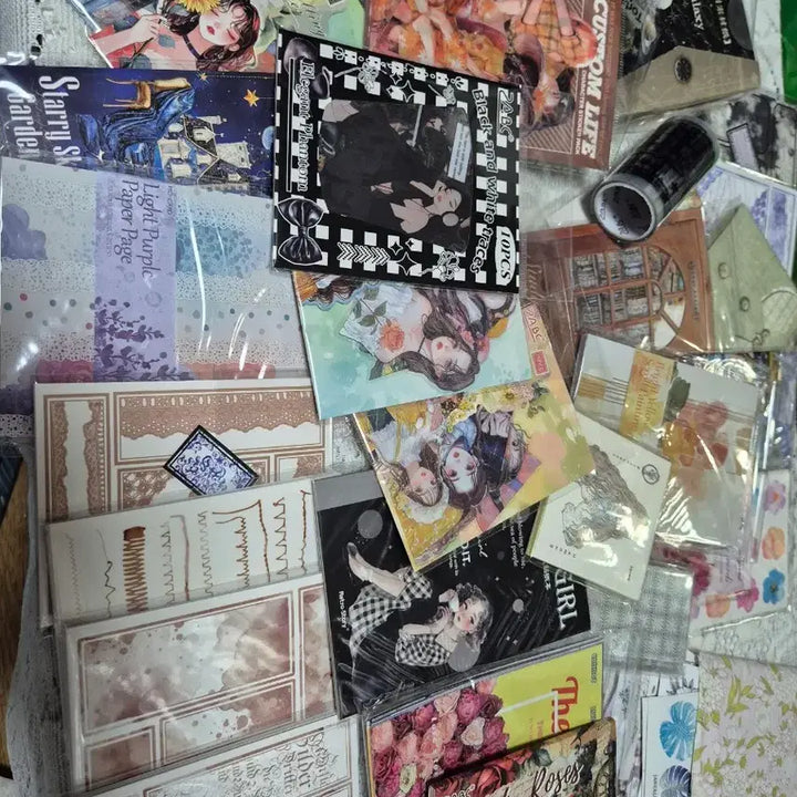 [BUNJANG] Vintage Scrapbooking Bundle Set / 택포)감성 빈티지 다꾸 일괄처분