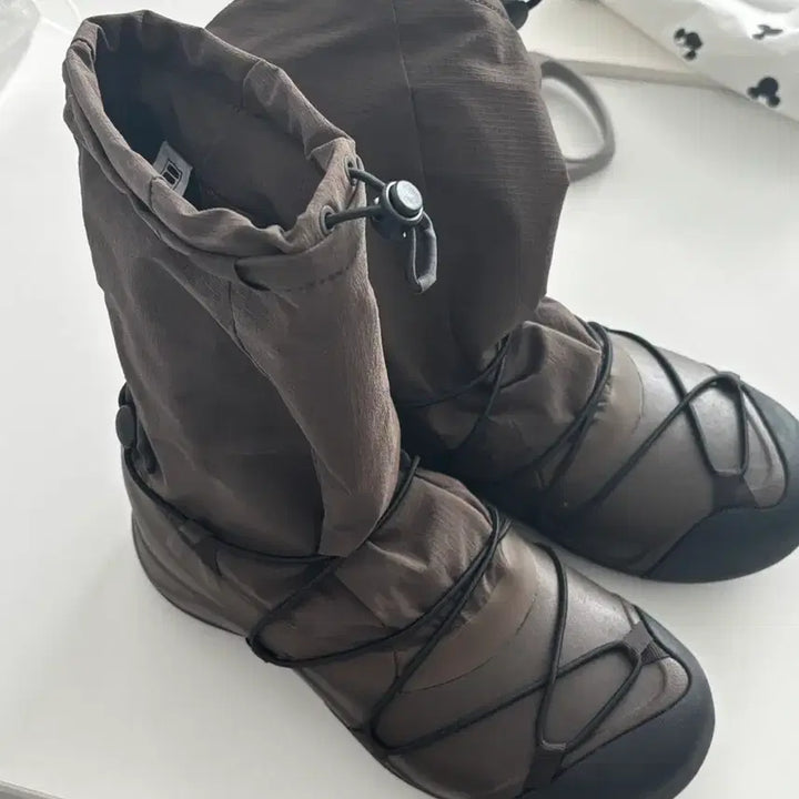 [BUNJANG] Fila Payto Gorpcore Brown Rain Boots 230 / 휠라 페이토 고프코어 브라운 레인부츠 230