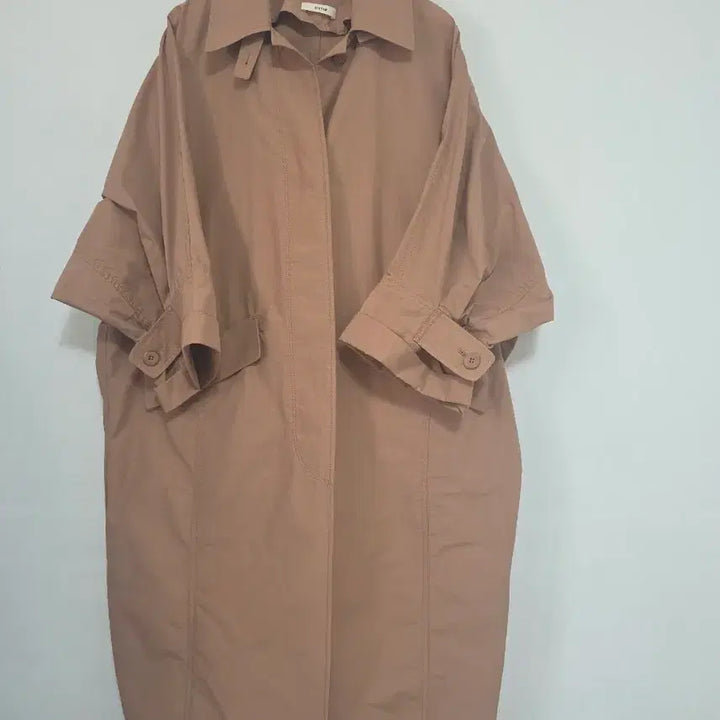 [BUNJANG] SYSTEM Beige Trench Coat 55 / SYSTEM 시스템 베이지 트렌치 코트 55