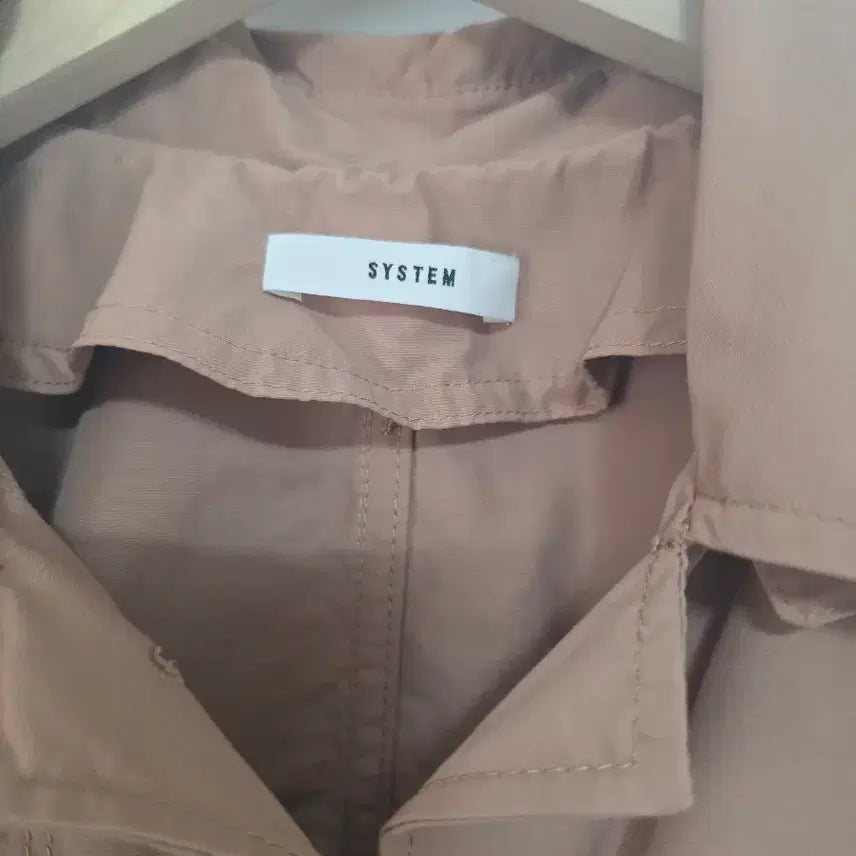 [BUNJANG] SYSTEM Beige Trench Coat 55 / SYSTEM 시스템 베이지 트렌치 코트 55