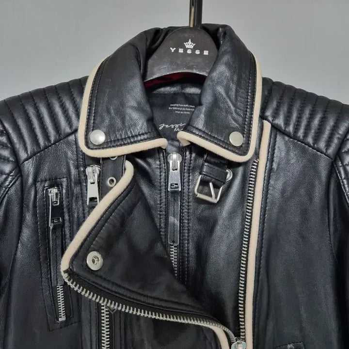 [BUNJANG] Jesi New York Lambskin Leather Rider Jacket / 제시뉴욕 55 양가죽 라이더 재킷 W-자켓-267