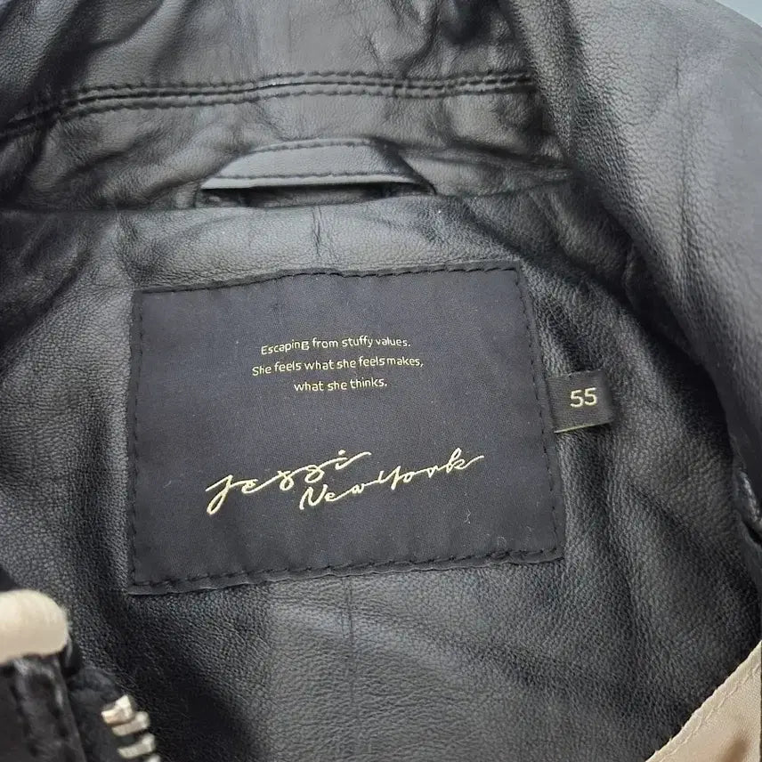 [BUNJANG] Jesi New York Lambskin Leather Rider Jacket / 제시뉴욕 55 양가죽 라이더 재킷 W-자켓-267