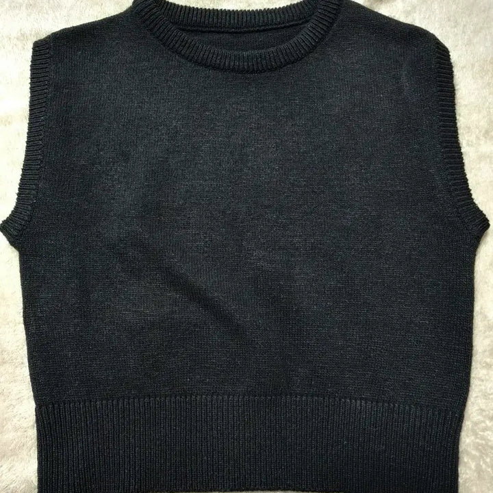 [BUNJANG] MocoBling Round Vest Black / 모코블링 라운드 베스트 블랙