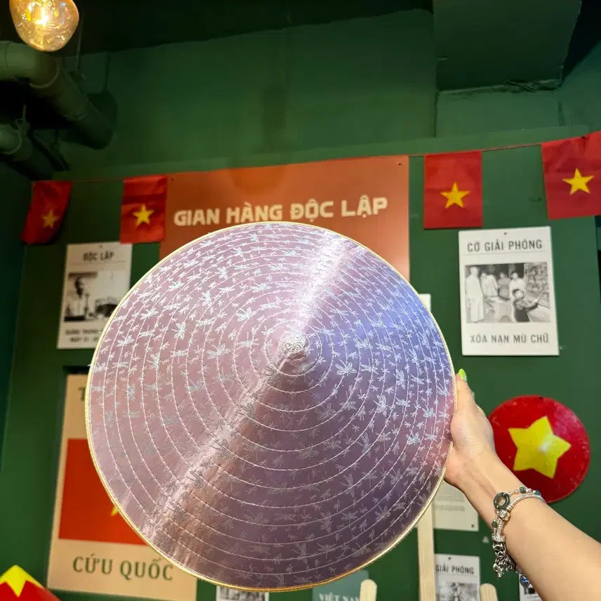 [BUNJANG] Colorful Vietnamese Hat + Kitty Design / 컬러풀 베트남 전통 모자 + 키티 디자인