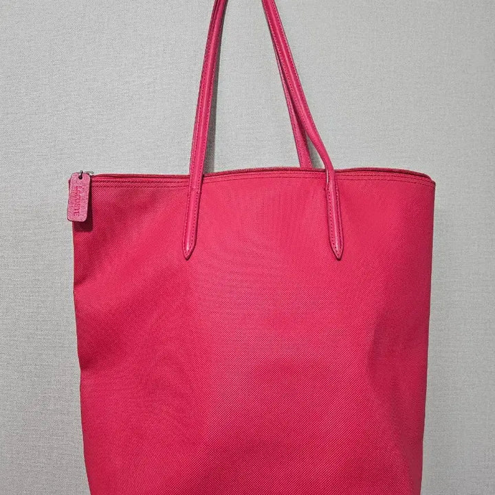 [BUNJANG] Lacoste Pink Tote Bag / 라코스테 핑크 토트백