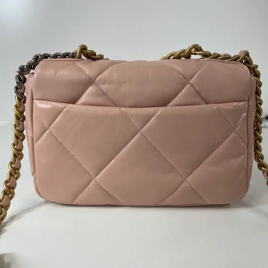 [BUNJANG] Chanel 19 Pink Medium Full Package Bag / 샤넬 19백 핑크 미디움 풀박스