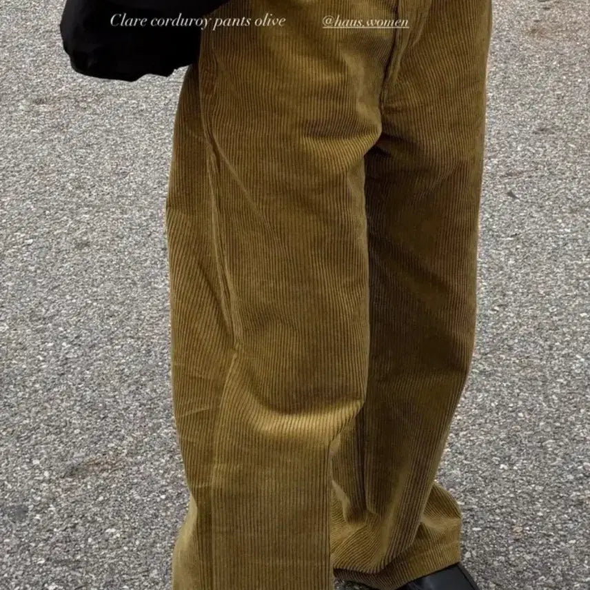 [BUNJANG] Haus Clare Corduroy Pants / Haus 하우스 클레어 코듀로이 팬츠 (올리브m)