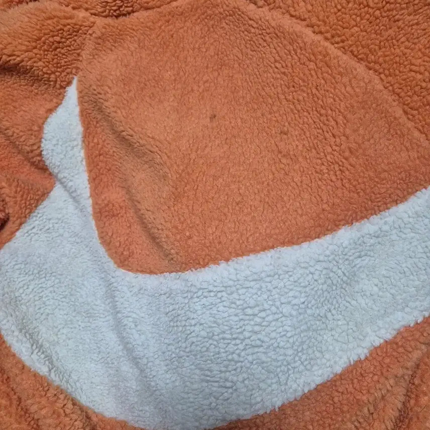 [BUNJANG] Nike Big Swoosh Orange Fleece / 나이키 빅스우시 뽀글이 플리스 오렌지