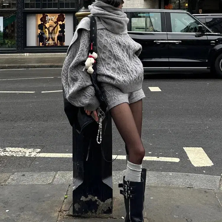 [BUNJANG] Pinterest Knit Set / 핀터레스트 니트 셋업