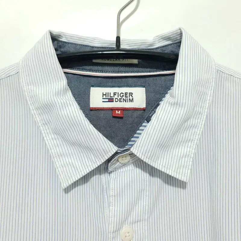 [BUNJANG] Tommy Hilfiger Regular Fit Stripe Shirt M_M0837 / 타미힐피거 레귤러핏 스트라이프 셔츠 M_M0837