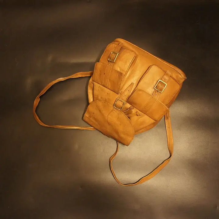 [BUNJANG] Leather Backpack / 491백팩 가죽 배낭 가죽백 가죽가방 빈티지가방 여자가방 남자백