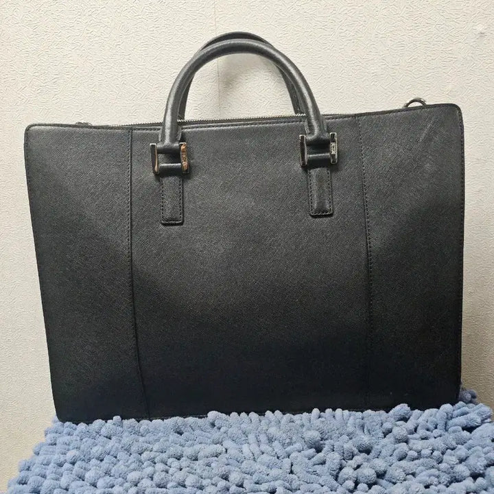 [BUNJANG] MCM Black Briefcase / MCM 블랙 사피아노브리프케이스 서류 가방 토트백 38*28*9