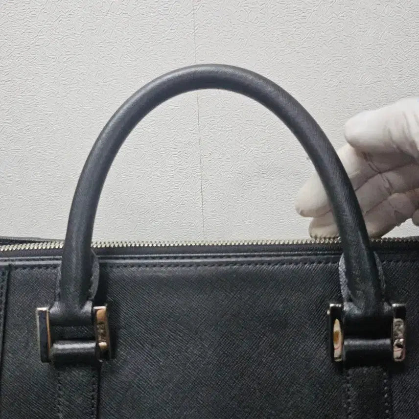 [BUNJANG] MCM Black Briefcase / MCM 블랙 사피아노브리프케이스 서류 가방 토트백 38*28*9