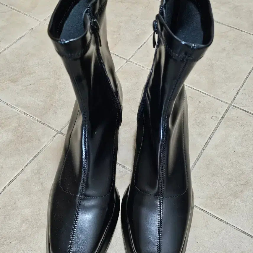 [BUNJANG] Ankle Boots 240 Black 6cm / 가보시 앵클 부츠 240 블랙 6cm