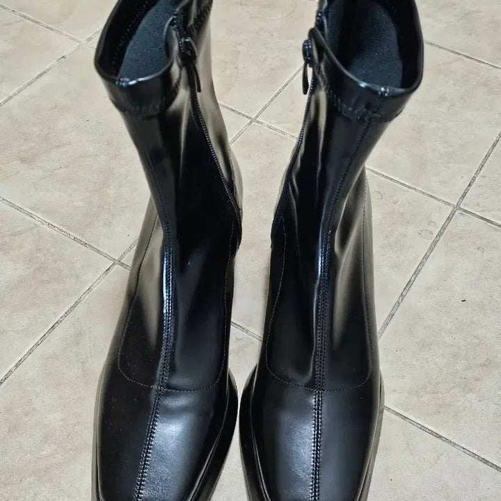 [BUNJANG] Ankle Boots 240 Black 6cm / 가보시 앵클 부츠 240 블랙 6cm