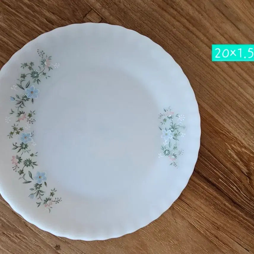 [BUNJANG] Milk Glass Plate Set (3pcs) / 국산 밀크글라스3p (수정유리)