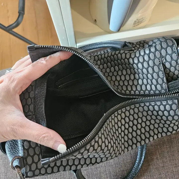 [BUNJANG] Black Pattern Tote Bag / 블랙 패턴 토트백(새상품)