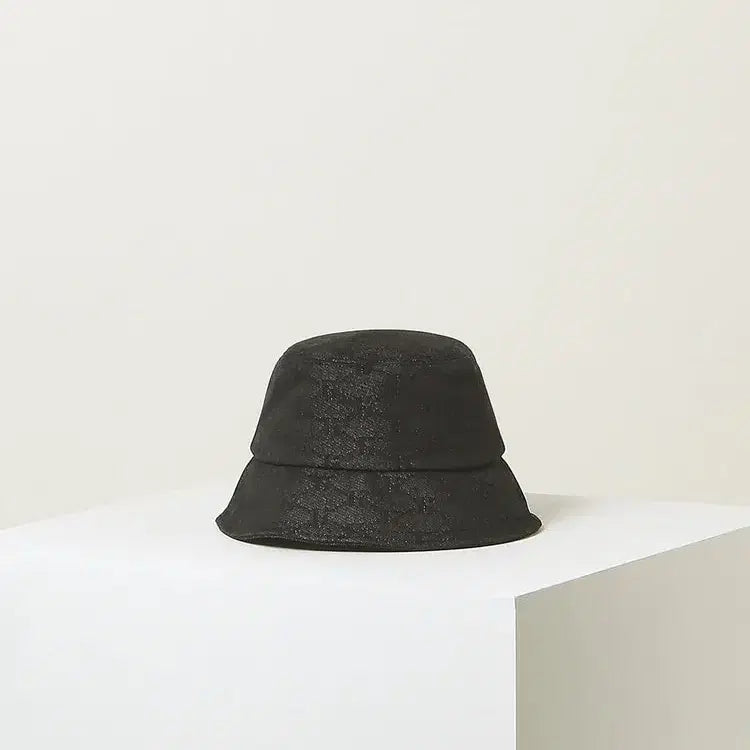 [BUNJANG] Hazzys Black Pattern Bucket Hat / 헤지스 블랙 패턴 버킷햇 FREE 새제품