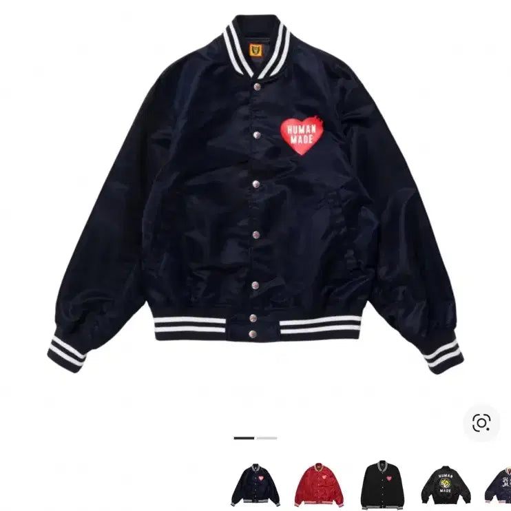 [BUNJANG] Human Made Nylon Stadium Jacket Navy L / 휴먼메이드 나일론 스타디움 자켓 네이비 L