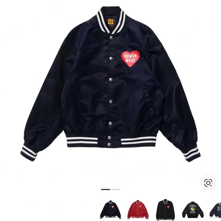 [BUNJANG] Human Made Nylon Stadium Jacket Navy L / 휴먼메이드 나일론 스타디움 자켓 네이비 L