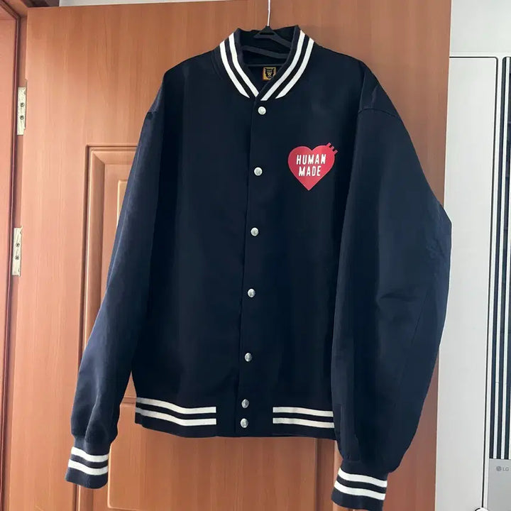 [BUNJANG] Human Made Nylon Stadium Jacket Navy L / 휴먼메이드 나일론 스타디움 자켓 네이비 L