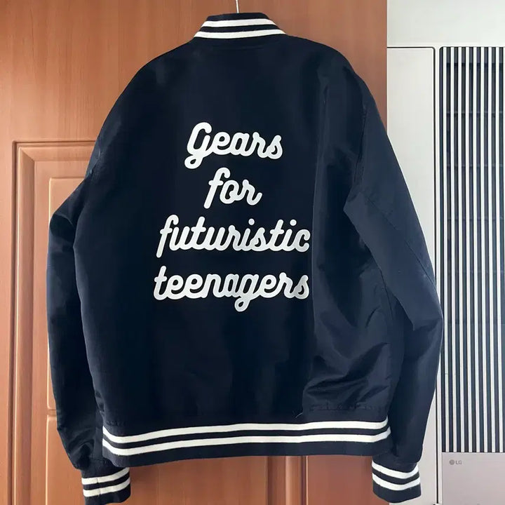 [BUNJANG] Human Made Nylon Stadium Jacket Navy L / 휴먼메이드 나일론 스타디움 자켓 네이비 L