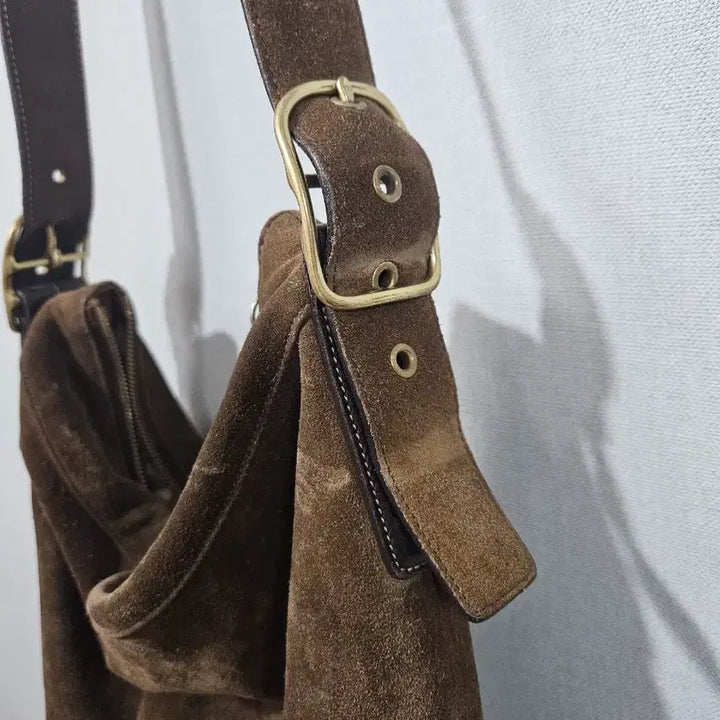 [BUNJANG] Coach Suede Hobo Bag Brown / 코치 스웨이드 호보백 브라운