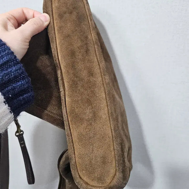 [BUNJANG] Coach Suede Hobo Bag Brown / 코치 스웨이드 호보백 브라운