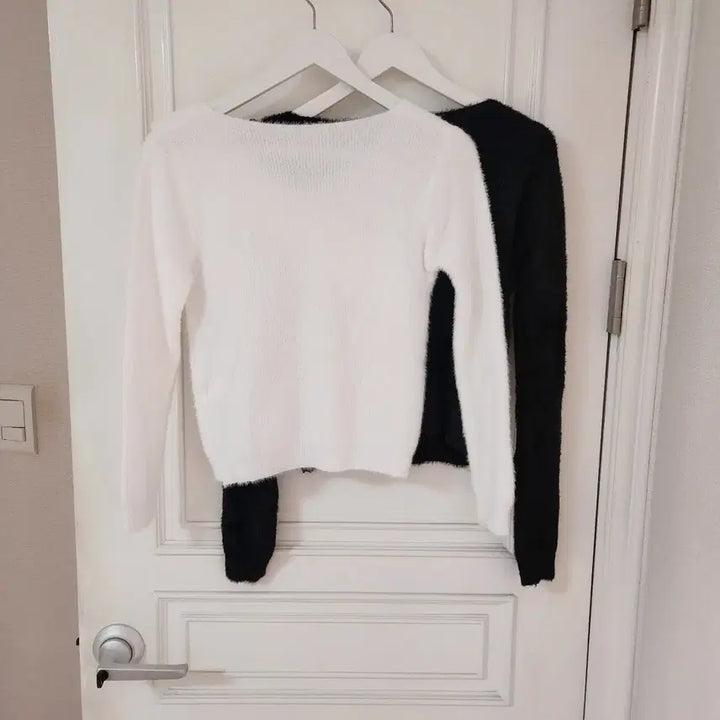 [BUNJANG] Gold Angora Knit Top / (빠른배송/고급미/보송) 금장 사선 앙고라 골지 니트 2color