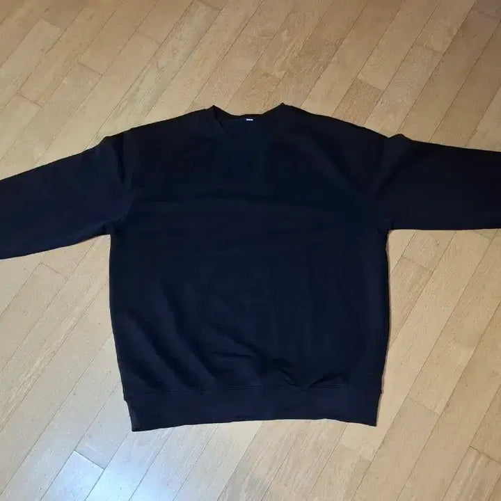 [BUNJANG] SPAO Plain Black Sweatshirt 2XL / 스파오 검정색 무지 맨투맨 2XL