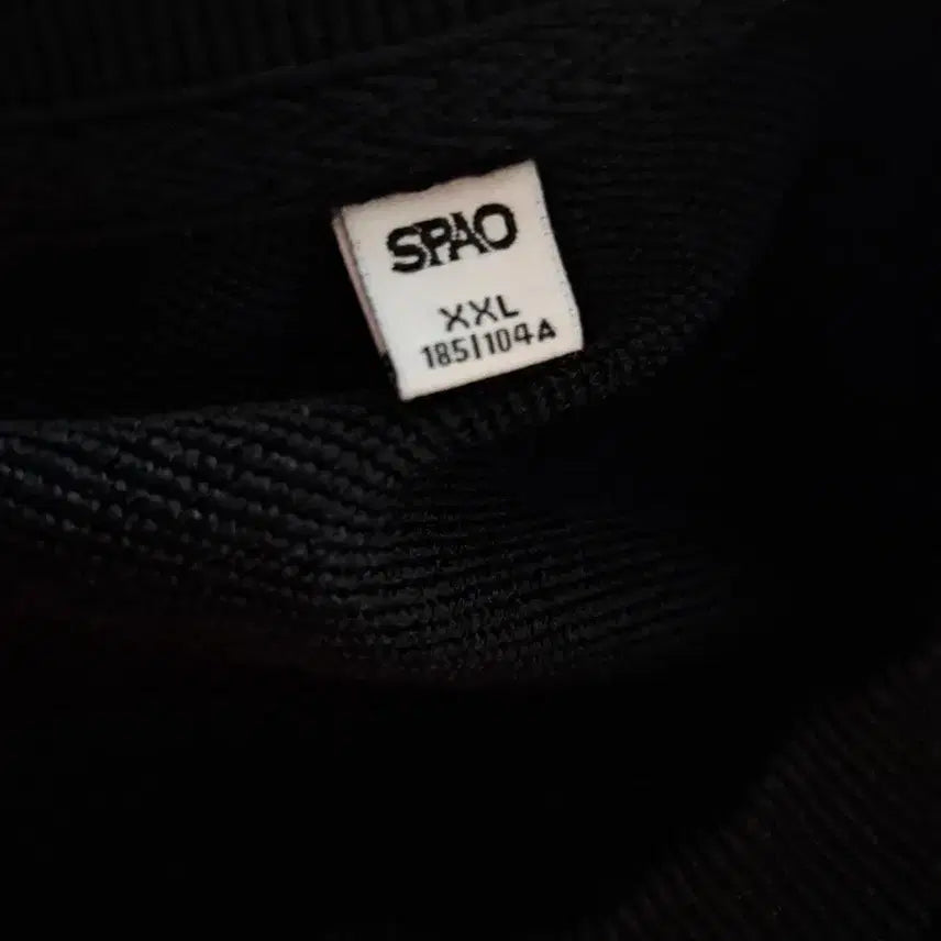 [BUNJANG] SPAO Plain Black Sweatshirt 2XL / 스파오 검정색 무지 맨투맨 2XL