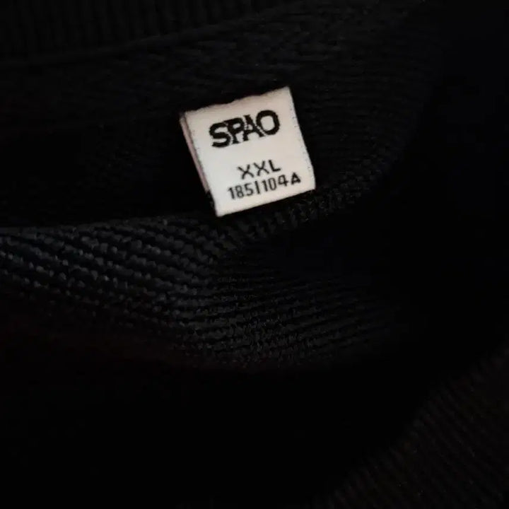 [BUNJANG] SPAO Plain Black Sweatshirt 2XL / 스파오 검정색 무지 맨투맨 2XL