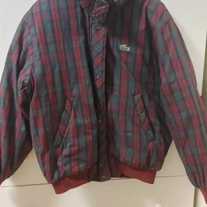 [BUNJANG] Lacoste Seokwang Check Bomber / 라코스테 서광 체크 봄버