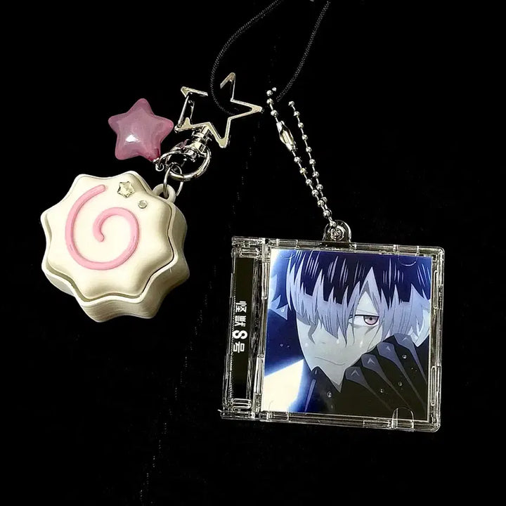 [BUNJANG] Kaiju No. 8 Narumi Gen Acrylic CD Keyring / [괴수 8호]  NFC 나루미 겐 양면 아크릴 CD 키링