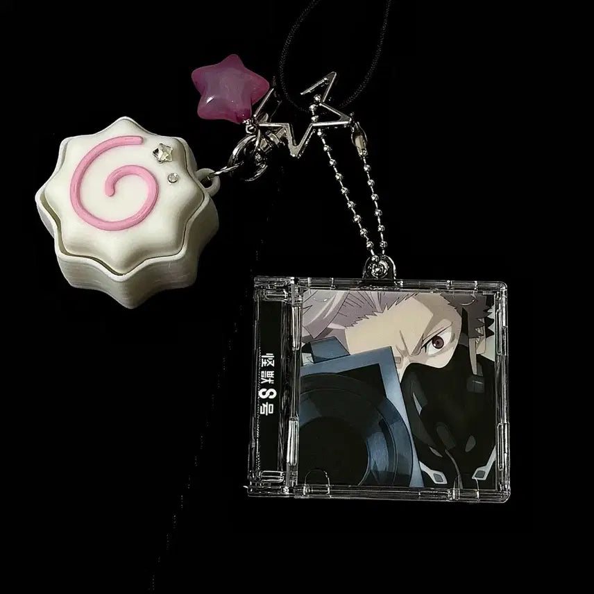 [BUNJANG] Kaiju No. 8 Narumi Gen Acrylic CD Keyring / [괴수 8호]  NFC 나루미 겐 양면 아크릴 CD 키링